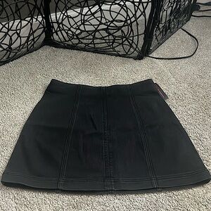 Black jean skirt